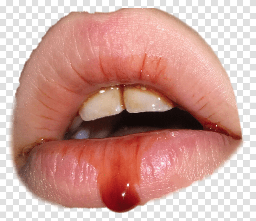 Sad Mouth Blood Sad Death Spooky Sad Lips Teeth Sad Mouth, Person, Human, Tongue, Skin Transparent Png