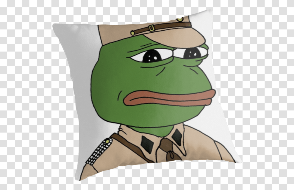 Sad Nazi Pepe Download, Pillow, Cushion Transparent Png