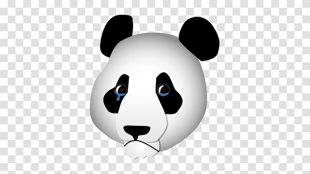 Sad Panda, Animal, Stencil Transparent Png