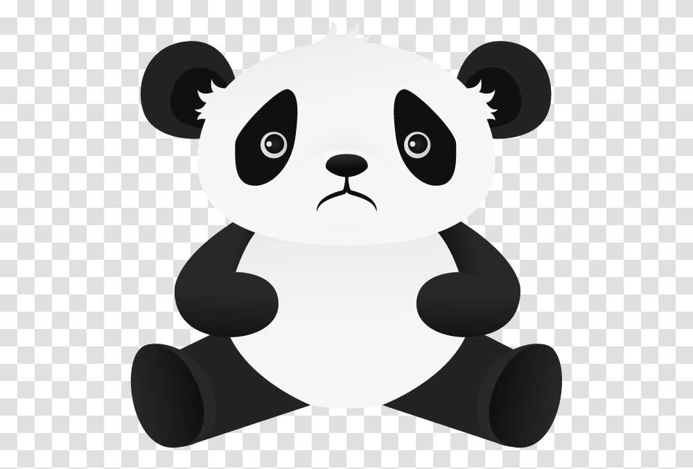 Sad Panda Cartoon, Wildlife, Animal, Mammal, Giant Panda Transparent Png