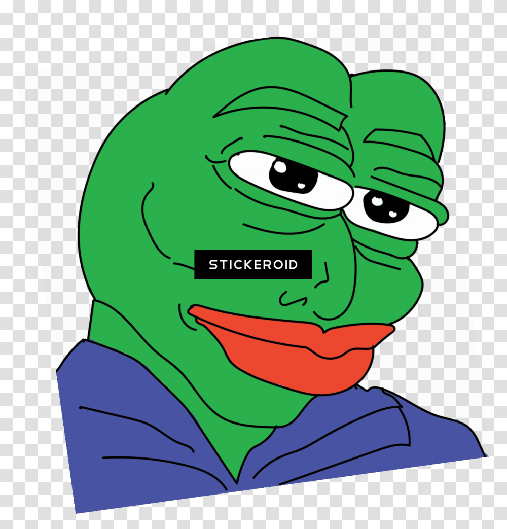 Sad Pepe Head Pepe The Frog, Green, Poster Transparent Png