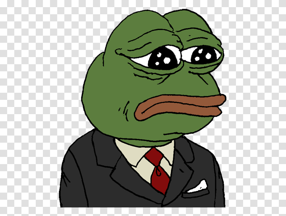 Sad Pepe Head Pepe The Frog In A Suit, Tie, Accessories, Accessory, Face Transparent Png