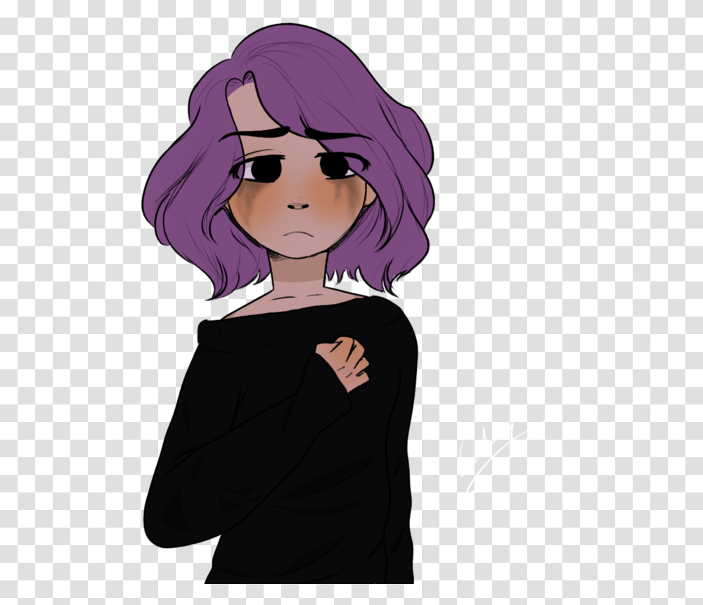 Sad Person & Clipart Free Download Ywd Fan Art De Bonnie Fnafhs, Text, Hair, Human, Handwriting Transparent Png