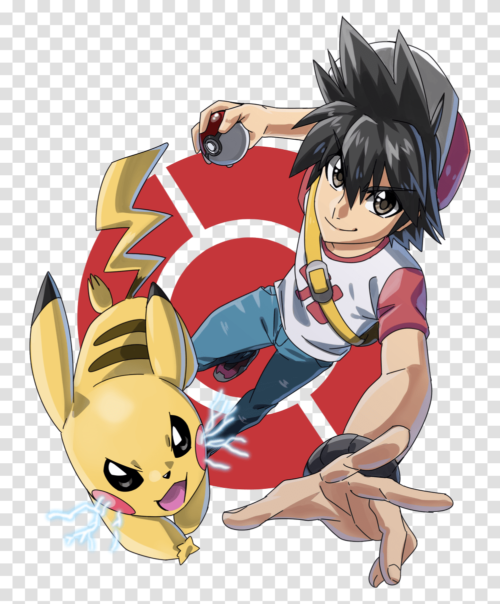 Sad Pikachu 1 Red Pokemon Trainer, Comics, Book, Manga, Person Transparent Png