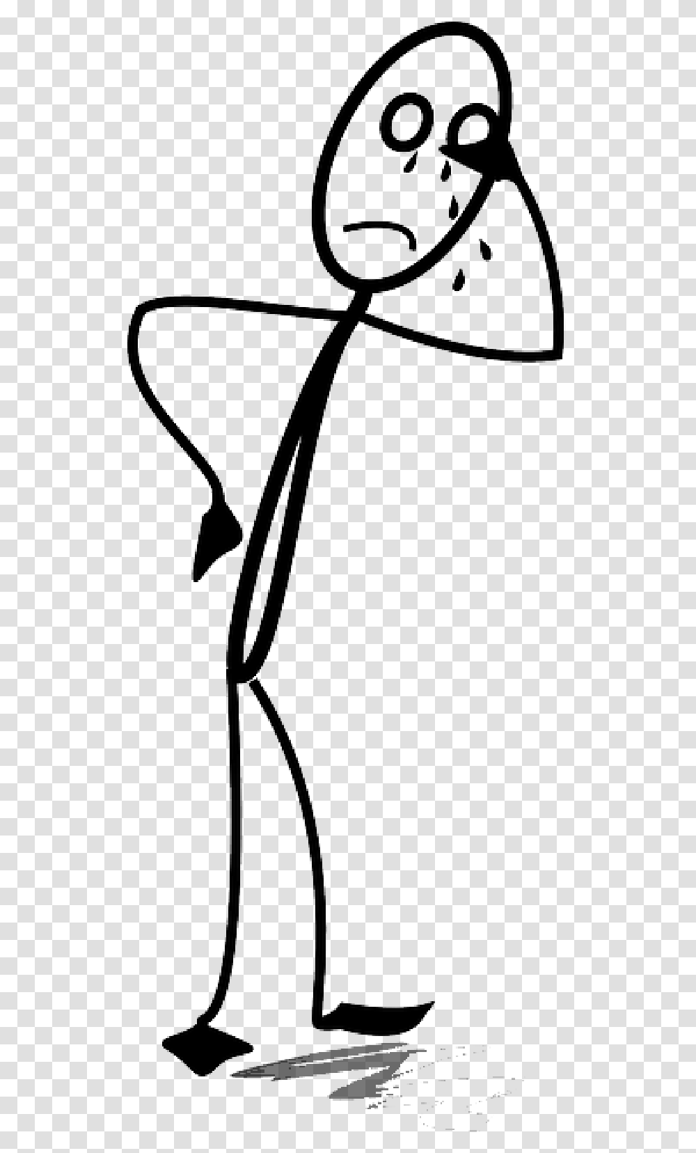 Sad Stick Figure, Vehicle, Transportation, Leisure Activities, Weapon Transparent Png