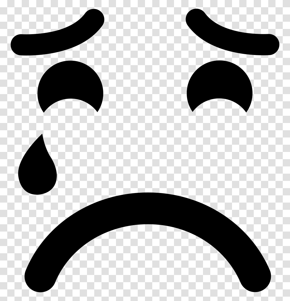 Sad Suffering Crying Emoticon Face Comments Museu Oscar Niemeyer, Batman Logo, Stencil, Mustache Transparent Png