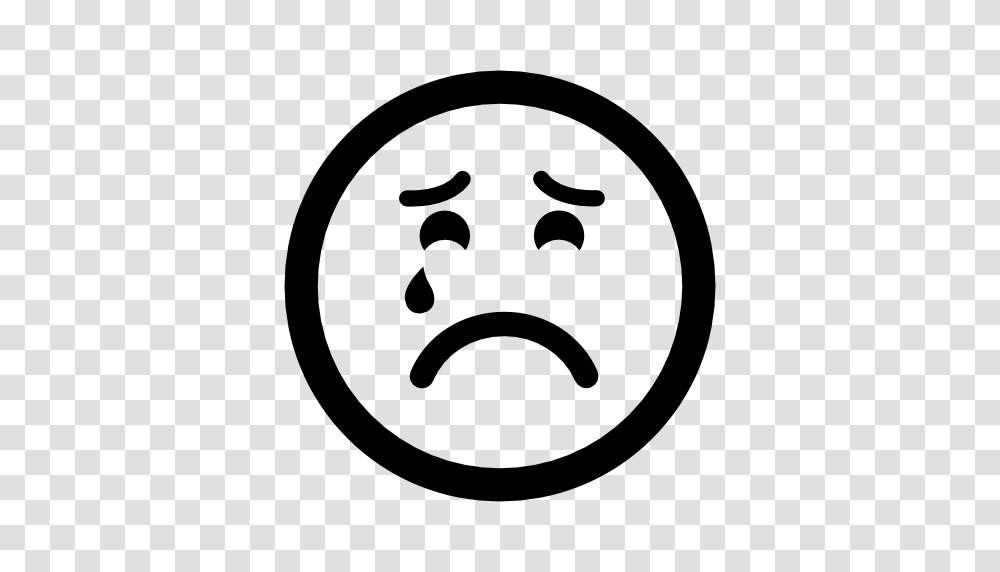 Sad Suffering Crying Emoticon Face Free Vector Icons Designed, Stencil, Logo, Trademark Transparent Png
