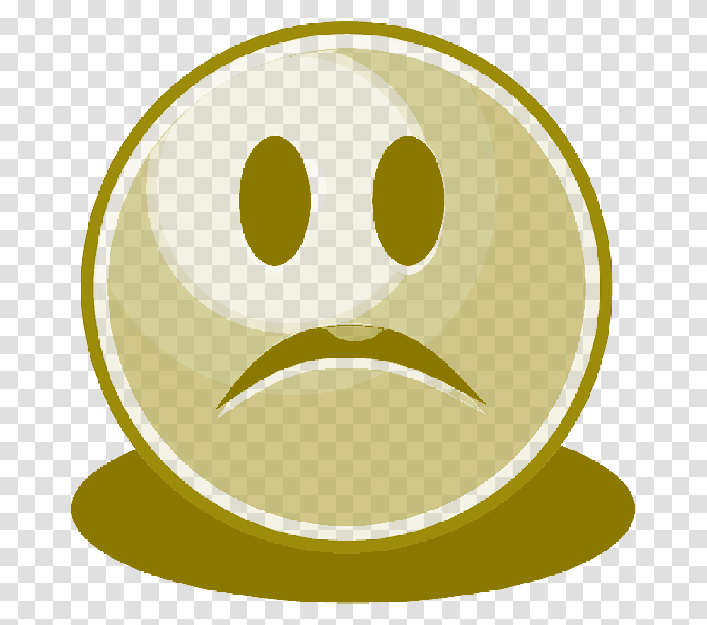 Sad Unhappy Sorry Cheerless Smiley Yellow Face Smiley, Plant, Food, Fruit, Produce Transparent Png