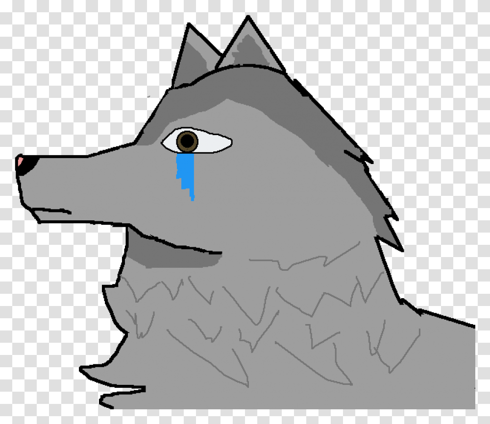 Sad Wolf Cartoon Cute Sad Wolf Cartoon, Animal, Mammal, Bird, Reptile Transparent Png