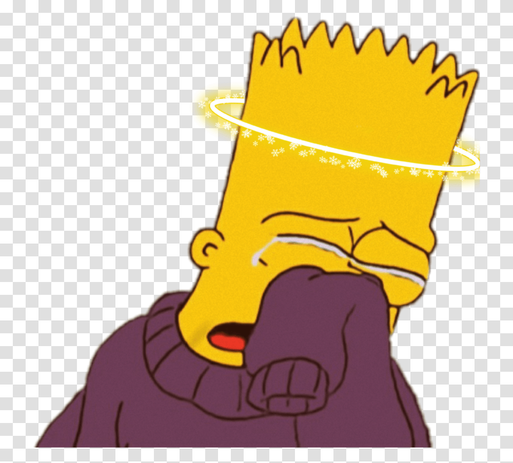 Sadbart Thesimpsons Art Sorry Sorrow Simpsons Bart Crying, Person Transparent Png