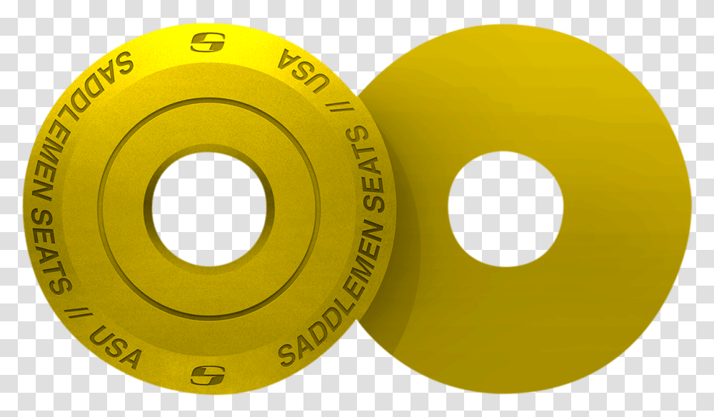 Saddlemen Single Yellow Motorcycle Seat Uda Santoral, Tape, Disk, Dvd Transparent Png