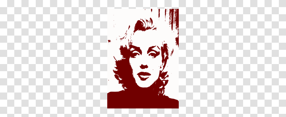 Sadness Of Marilyn Monroe Canvas Print, Stencil, Advertisement, Poster, Person Transparent Png