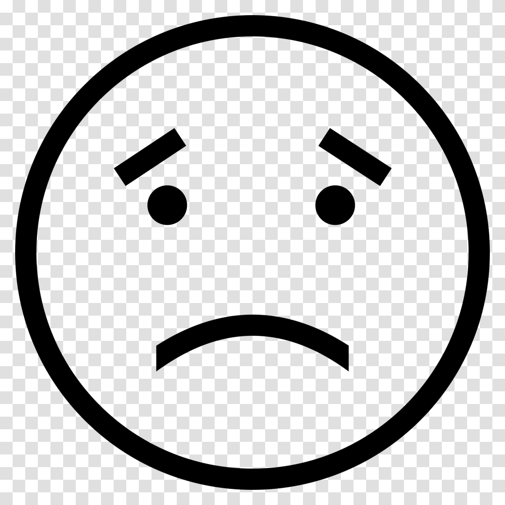 Sadness Smiley Frown Emoticon Drawing Sad Face Emoji Clipart Black And White, Gray, World Of Warcraft Transparent Png