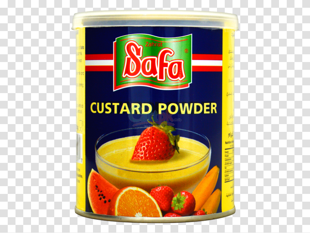 Safa Custard Powder 285g Tin, Plant, Juice, Beverage, Food Transparent Png