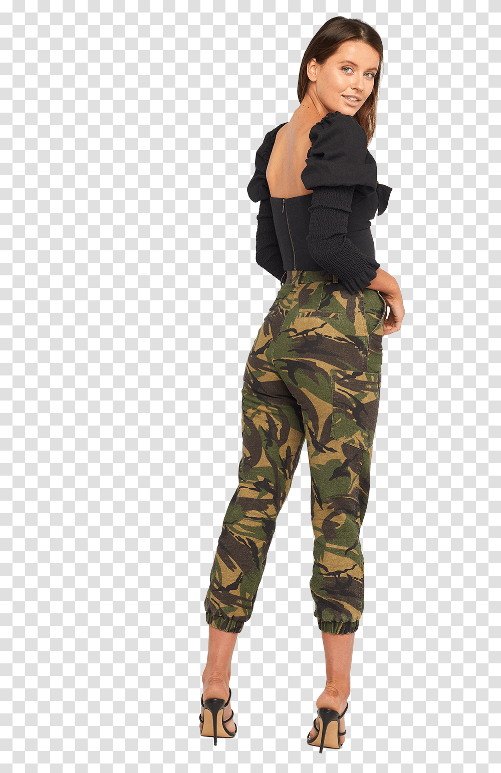 Safari Camo Pant In Colour Chive Army, Military, Military Uniform, Camouflage, Person Transparent Png