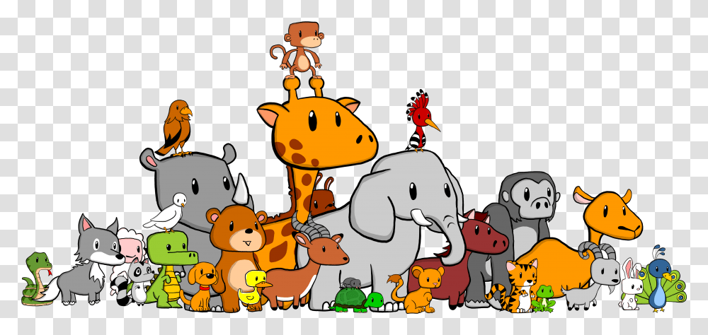 Safari Clipart Animal Kingdom Cartoon Animals At School, Snowman, Winter, Outdoors, Nature Transparent Png