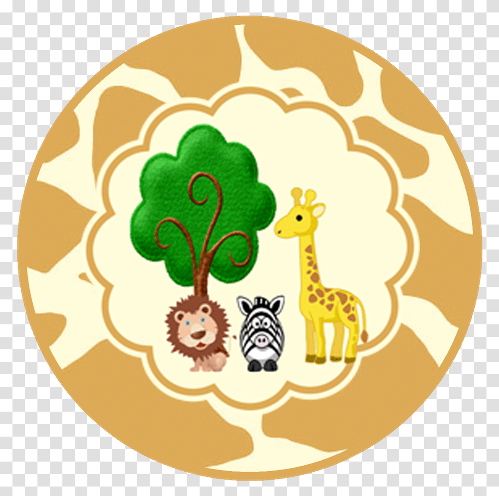 Safari Cupcake Topper, Rug, Label, Giraffe Transparent Png