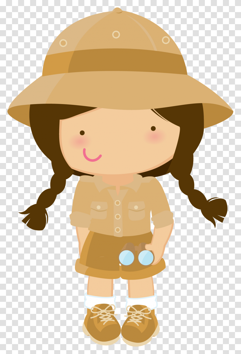 Safari Girl Clip Art, Toy, Doll, Hat Transparent Png