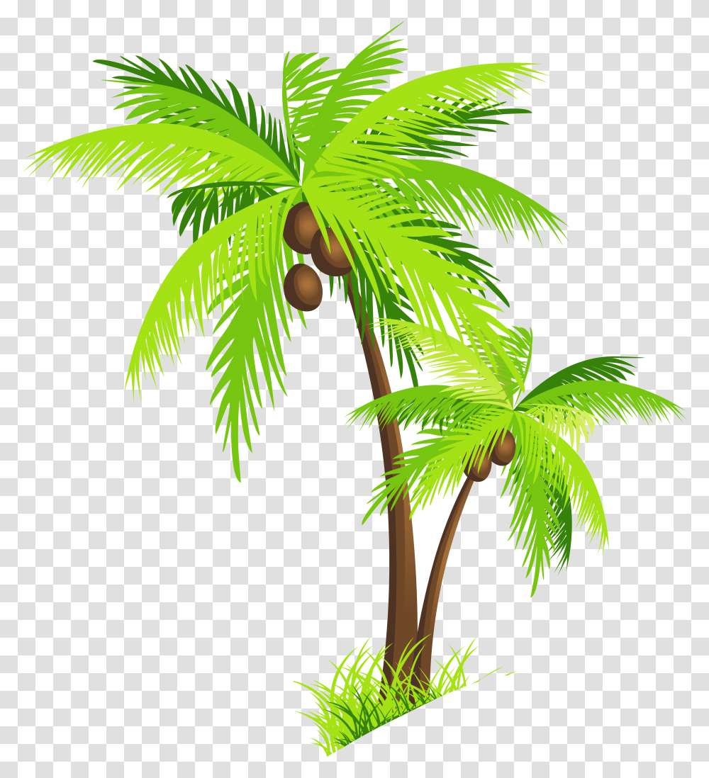 Safari Trees Hd Coconut Tree Clipart Palm Clip Art Background Coconut Tree Clipart, Plant, Palm Tree, Arecaceae, Leaf Transparent Png
