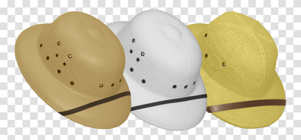 Safari Type Sun Helmets Baseball Cap, Apparel, Hardhat, Adventure Transparent Png