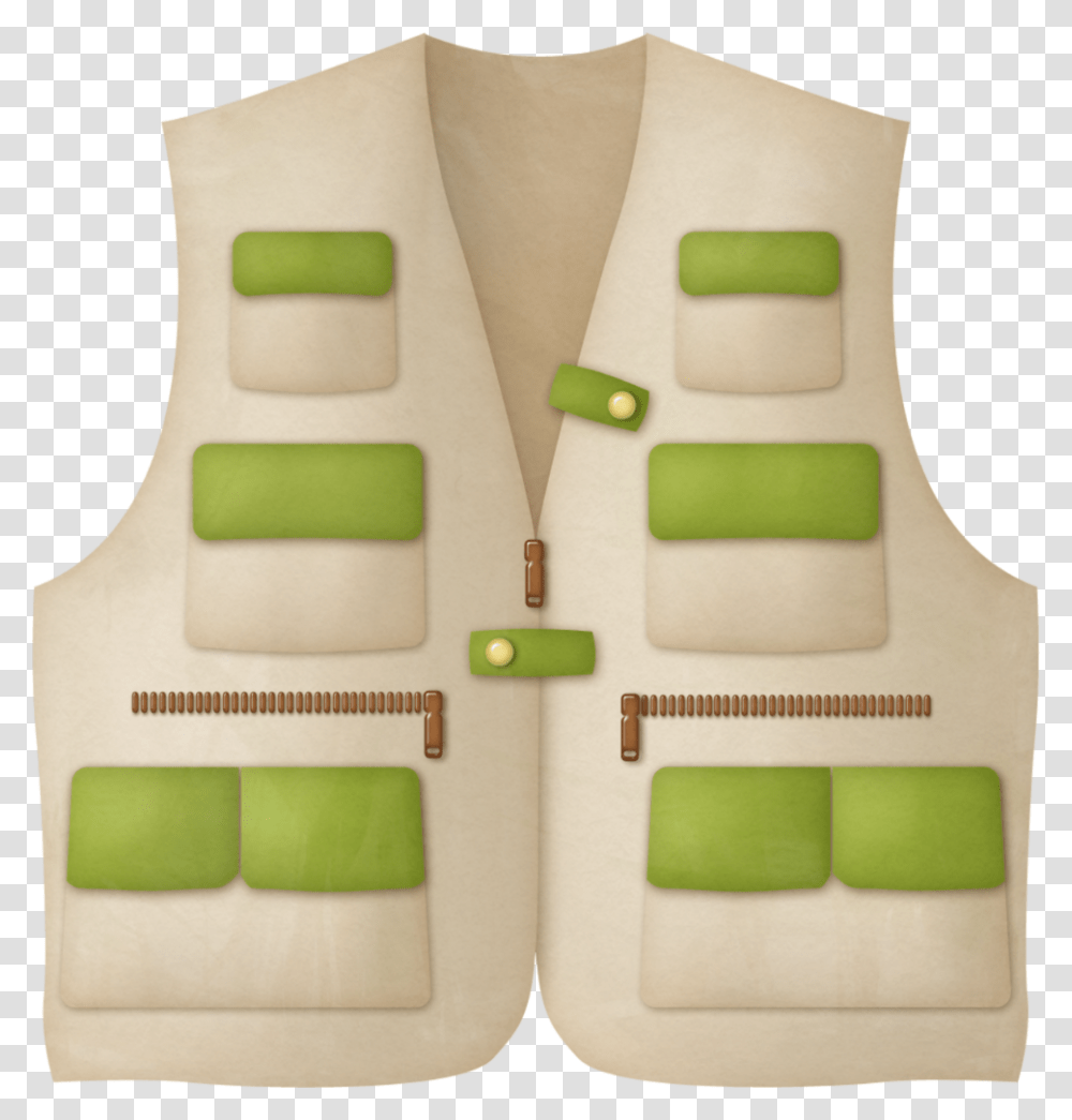 Safari Vest Clip Art, Cushion, Chair, Furniture Transparent Png