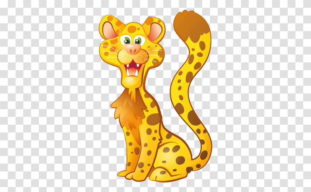 Safari Wallstickers For Kids Leopard Sticker Cartoon, Mammal, Animal, Sea Life, Seahorse Transparent Png