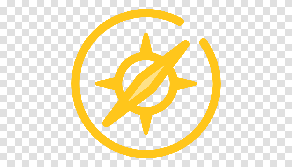 Safari Yellow Safari Logo, Symbol, Star Symbol, Trademark, Emblem Transparent Png