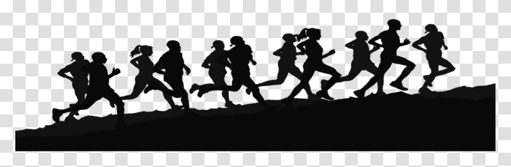 Safe Amp Sober Annual 5k Runwalk Silhouette People Running, Person, Crowd, Marching, Musician Transparent Png