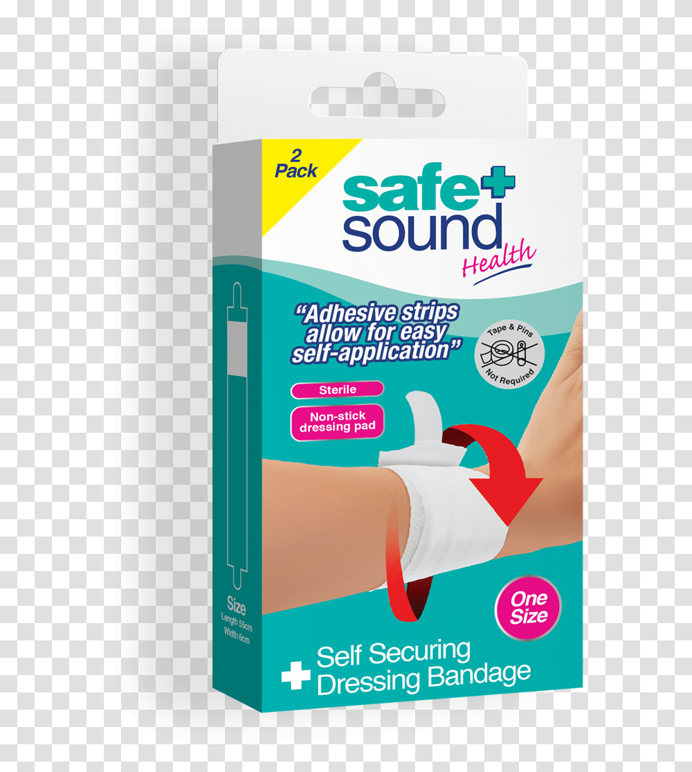 Safe And Sound Health Self Securing Dressing Bandage, First Aid, Person, Human, Word Transparent Png