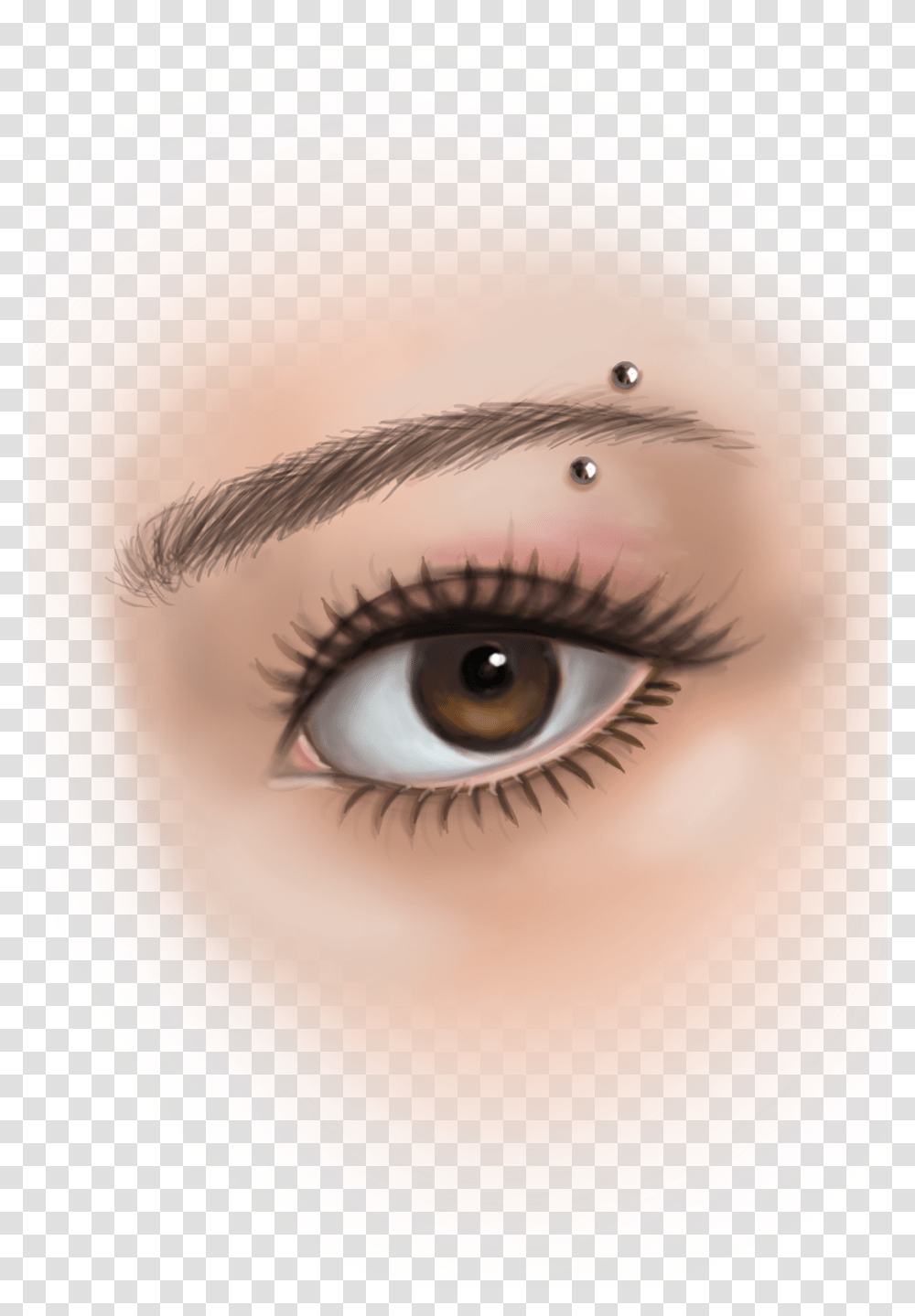 Safe Eyebrow Piercing Contact Https Eye Liner, Doll, Toy, Contact Lens Transparent Png