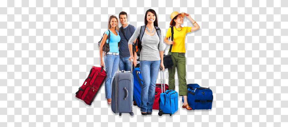 Safe Journey Travels Traveling People, Person, Human, Luggage, Jeans Transparent Png