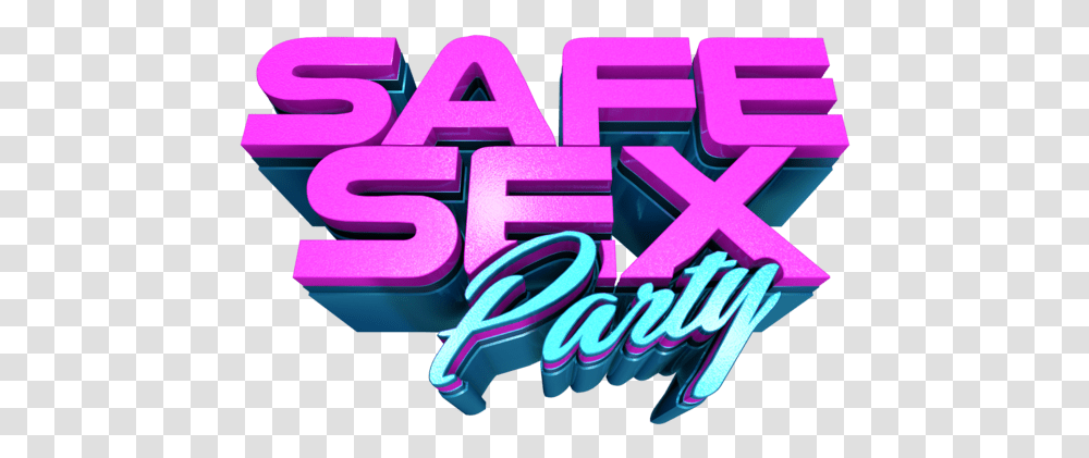 Safe Sex Party Sex Party Logo, Neon, Light, Purple, Text Transparent Png