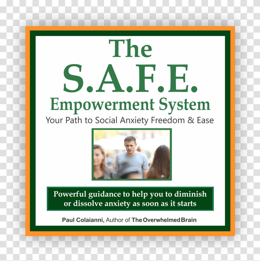 Safe System For Social Anxiety Freedom And Ease Cover Poster, Person, Id Cards, Document Transparent Png