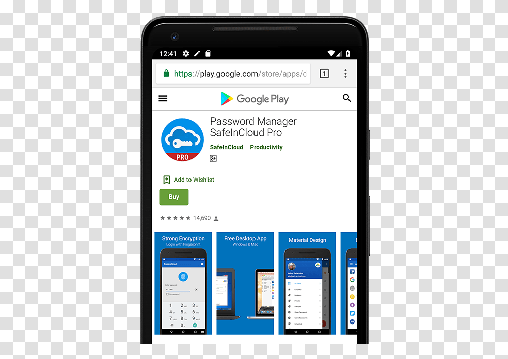 Safeincloud Password Manager For Android Ios Windows And Mac, Mobile Phone, Electronics, Cell Phone Transparent Png