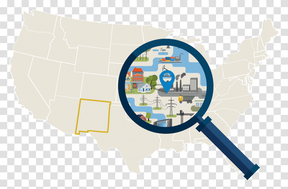 Safest Cities In New Mexico City, Plot, Magnifying, Map, Diagram Transparent Png