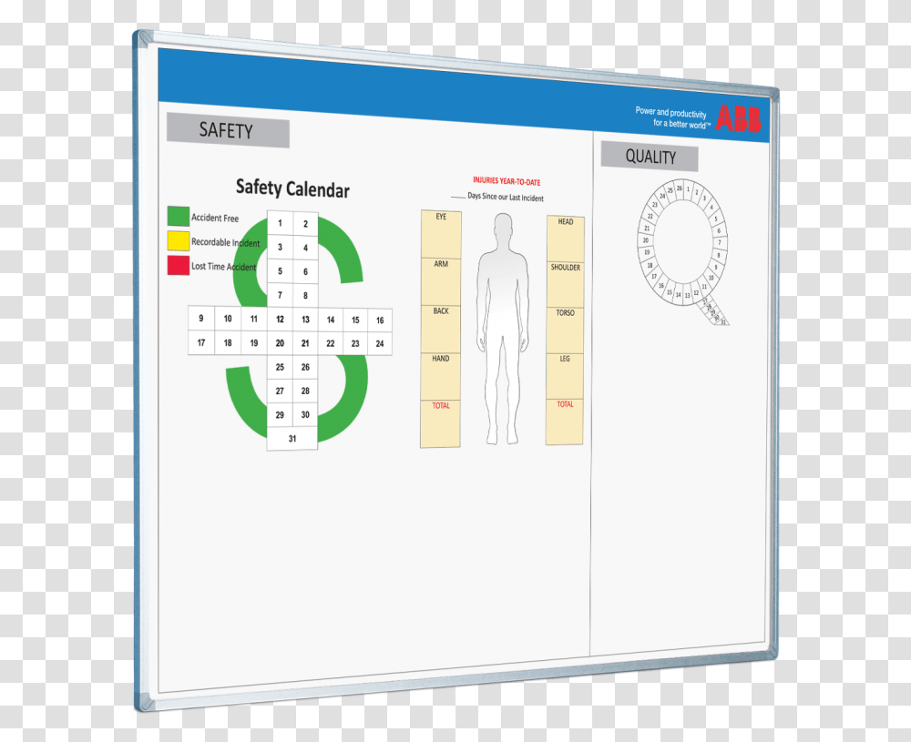 Safety Calendar, White Board, Monitor, Screen, Electronics Transparent Png