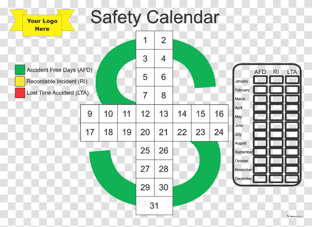 Safety Cross Tracking Template, Number, Word Transparent Png