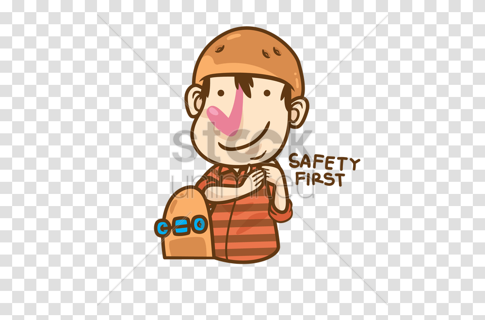 Safety First Cartoon Clipart Download Cartoon Character Taking Selfie, Helmet, Duel, Fishing Transparent Png
