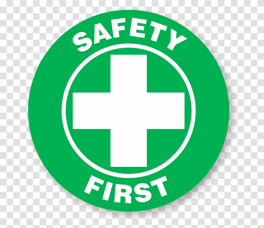 Safety First Hard Hat Decals Emblem, First Aid, Label, Text, Bandage Transparent Png