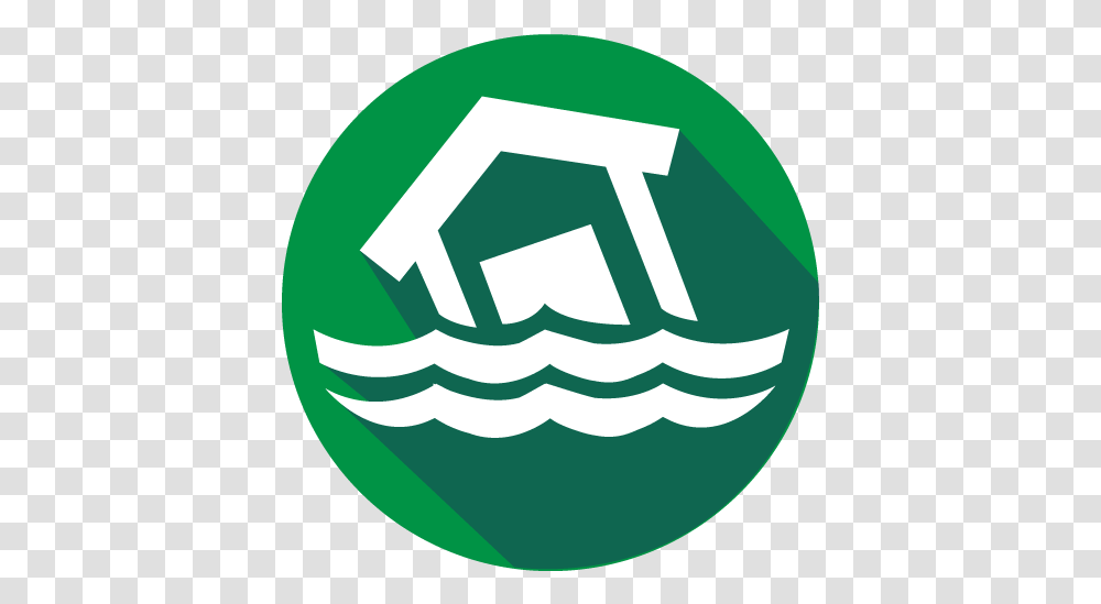 Safety Flood Circle Icon, Logo, Symbol, Trademark, Recycling Symbol Transparent Png