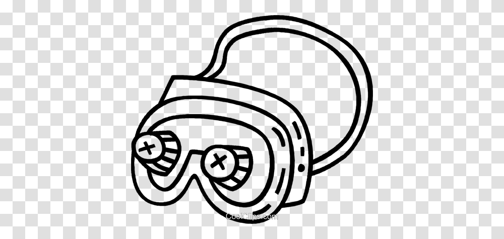 Safety Goggles Royalty Free Vector Clip Art Illustration, Spiral, Rug, Coil, Accessories Transparent Png