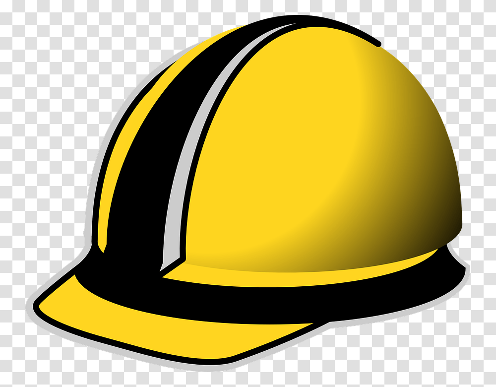 Safety Helmet Construction Yellow Work Protection, Apparel, Hardhat, Sombrero Transparent Png