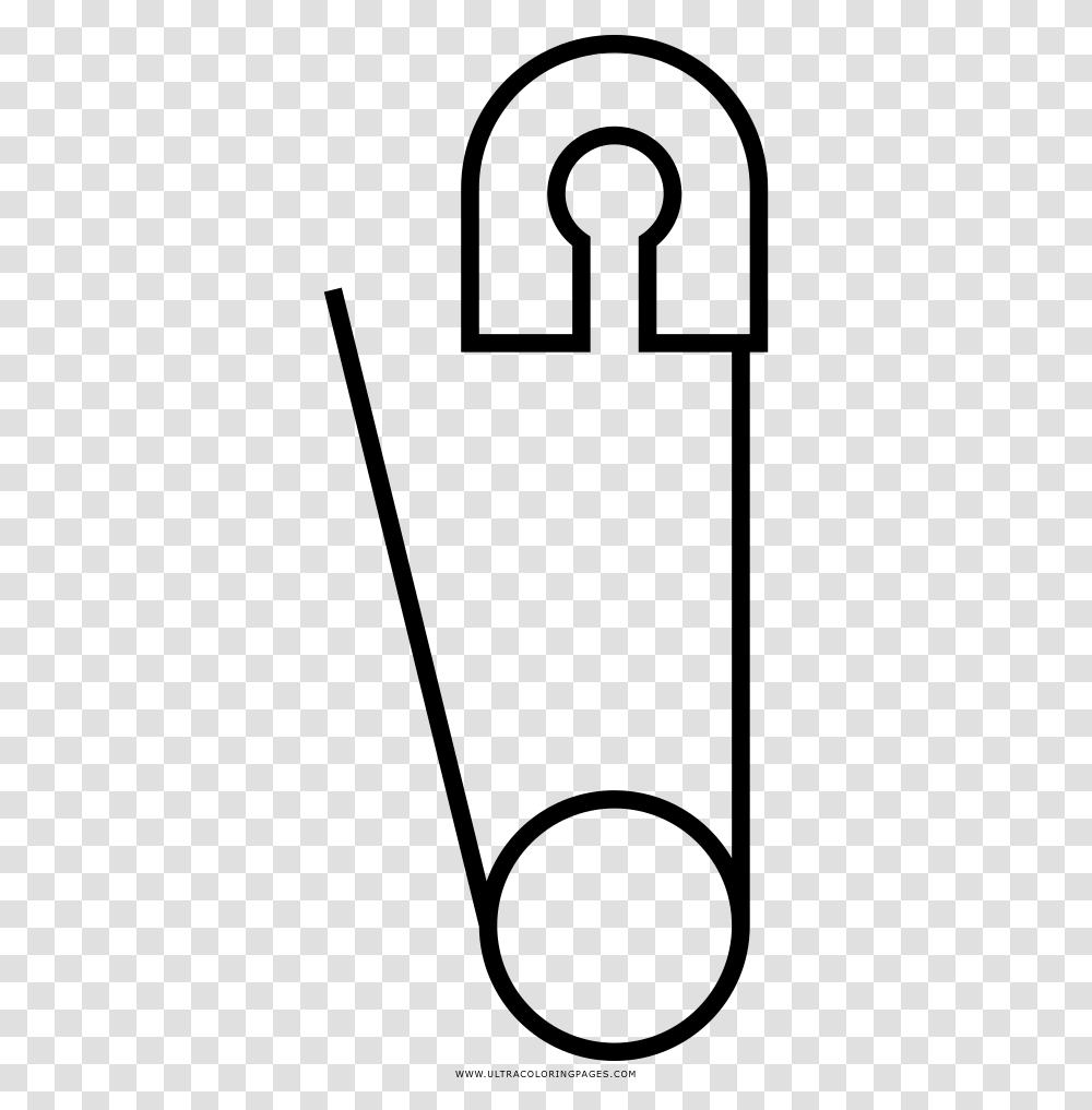Safety Pin Coloring Page, Gray, World Of Warcraft Transparent Png