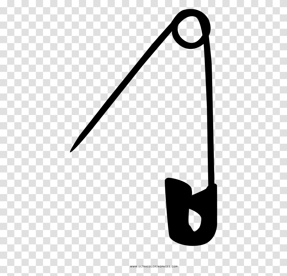Safety Pin Coloring Page, Gray, World Of Warcraft Transparent Png