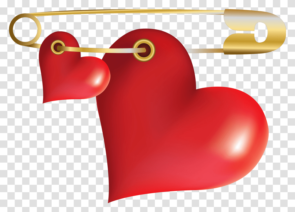 Safety Pin Photo Heart, Bird, Animal, Stomach Transparent Png