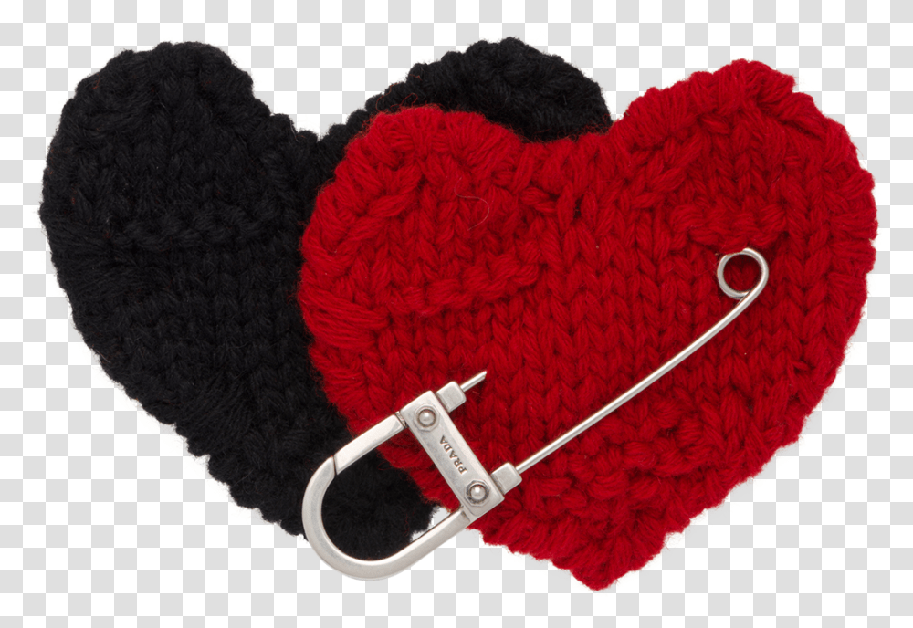 Safety Pin With Heart Prada Mens Heart, Cushion, Apparel, Rug Transparent Png