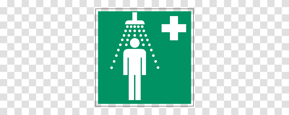 Safety Shower First Aid, Green, Sign Transparent Png