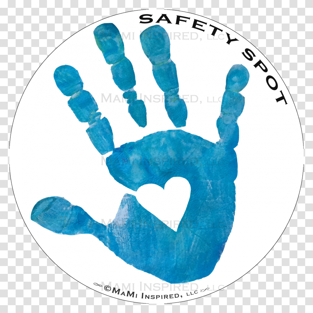 Safety Spot Kids White Hand Car Magnet Handprint Parking Clip Art, Footprint, Number Transparent Png