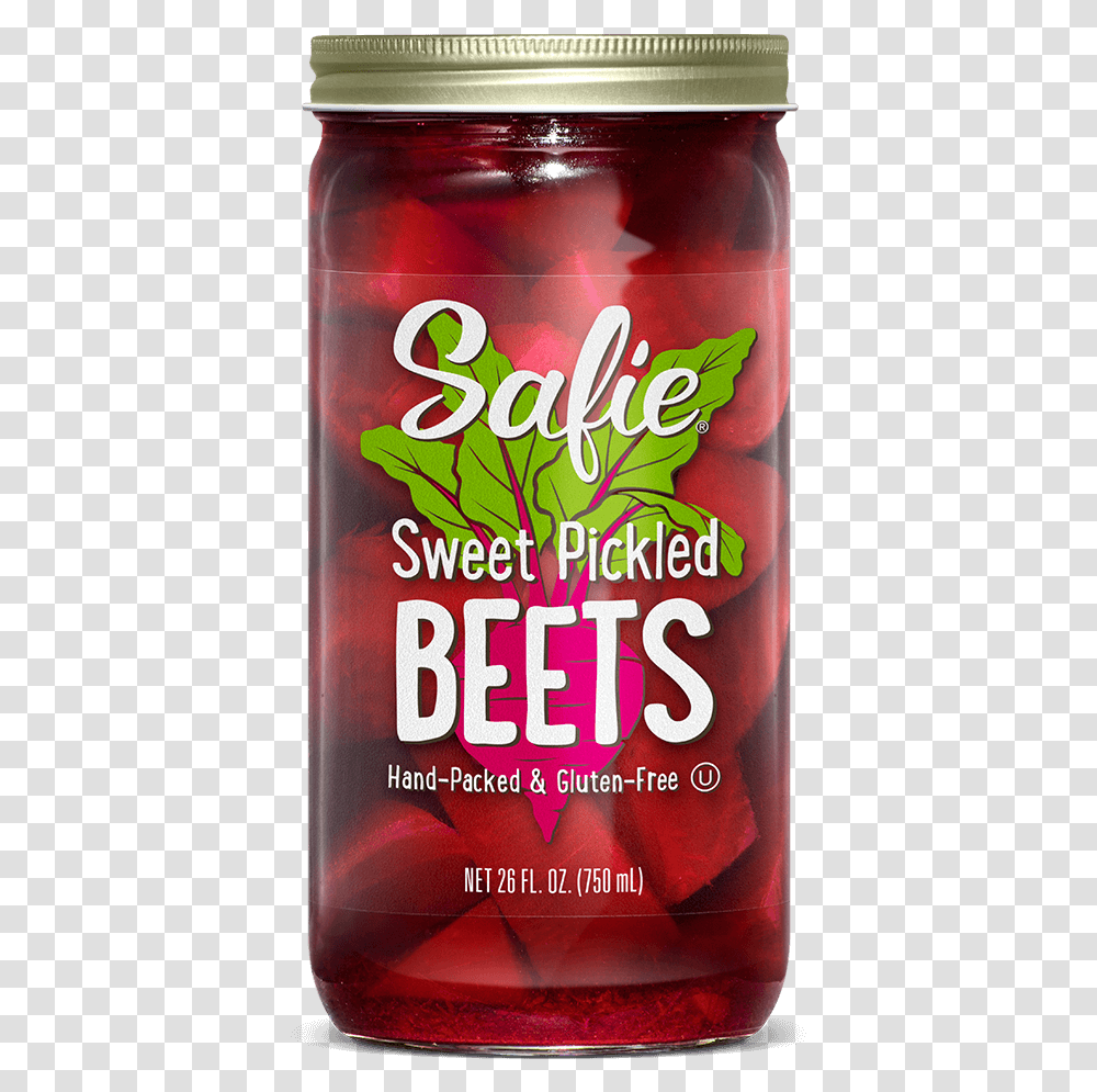 Safie Sweet Pickled Beets 26 Fl Oz Caffeinated Drink, Beer, Alcohol, Beverage, Plant Transparent Png