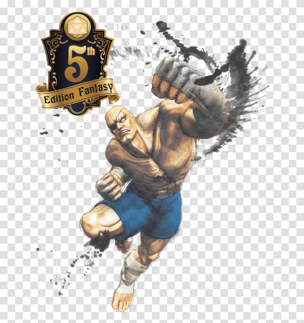 Sagat Street Fighter Dnd 5e Sagat Street Fighter Art, Person, Human, Figurine Transparent Png